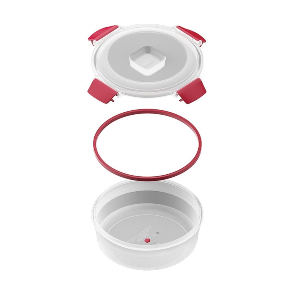 2x 4pc Joseph Joseph Nest Lock Round Airtight Food Container Set Multicolour