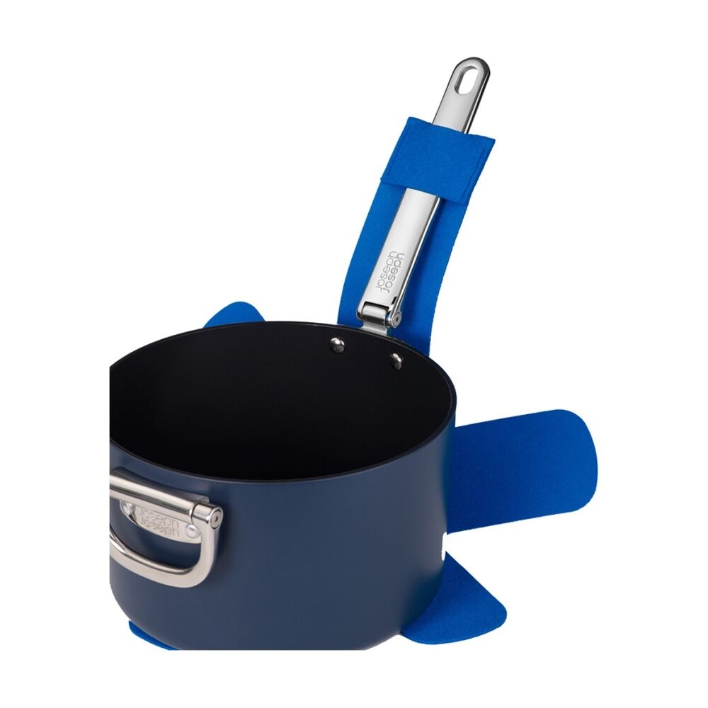2x 3pc Joseph Joseph Space Flexible Felt Pan Protector Set Kitchen Storage Blue