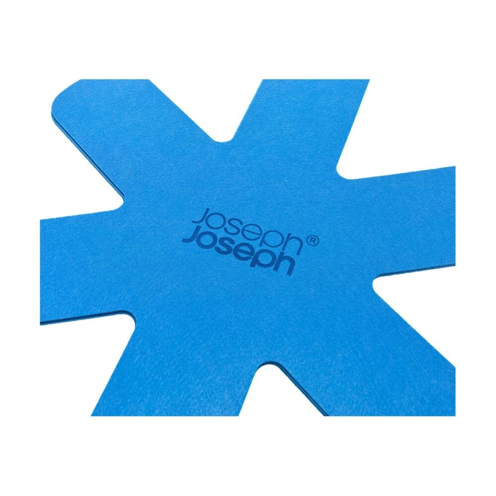 2x 3pc Joseph Joseph Space Flexible Felt Pan Protector Set Kitchen Storage Blue