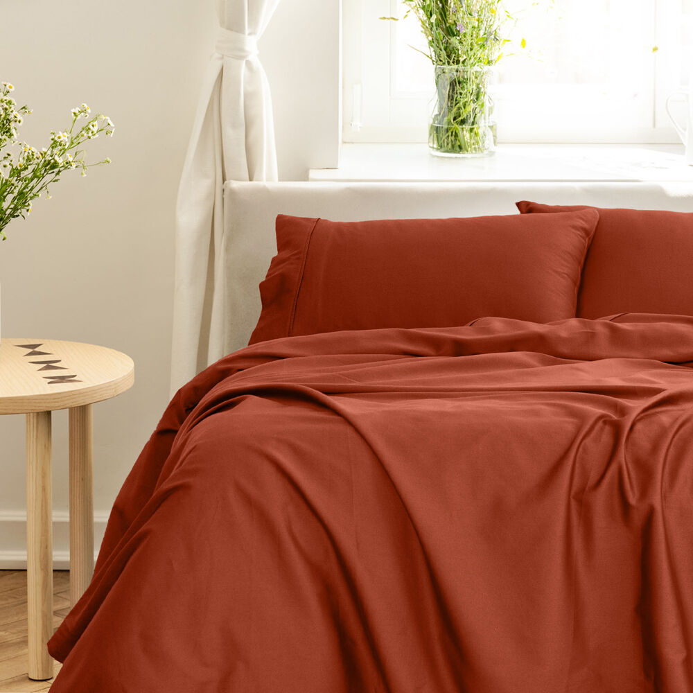 Royal Comfort Balmain Sheet Set 1000TC Bamboo Cotton Cinnamon