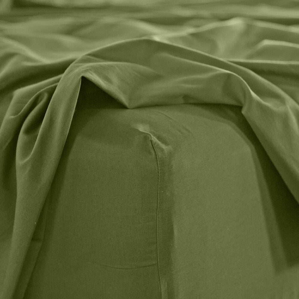 Royal Comfort Balmain Sheet Set 1000TC Bamboo Cotton Olive