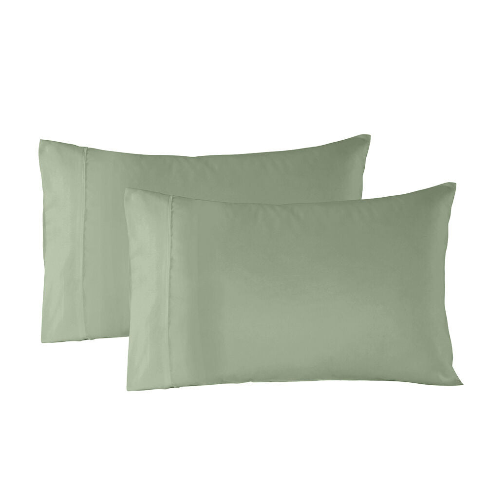 Royal Comfort Sheet Set/2x Pillowcases Blended Bamboo Sage Green