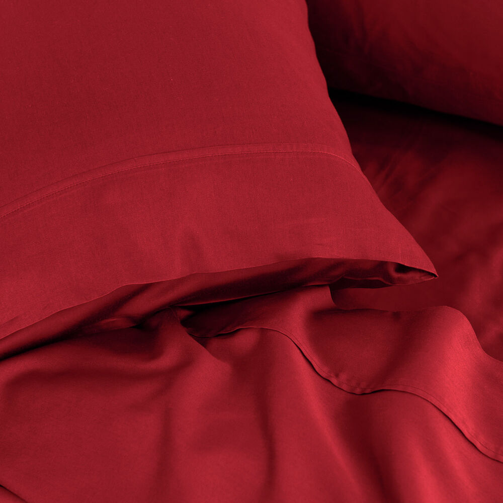Royal Comfort Balmain Sheet Set 1000TC Bamboo Cotton Bordeaux