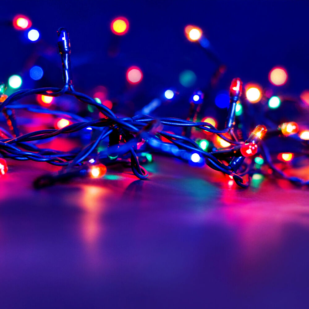 2x 200pc Milano Outdoor LED 220V Multi-Coloured Fairy Lights 20m