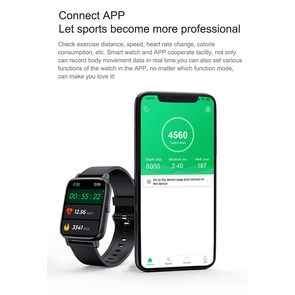 Fitsmart Multi-Function Bluetooth Android/IOS Smartwatch 43mm -  Blue
