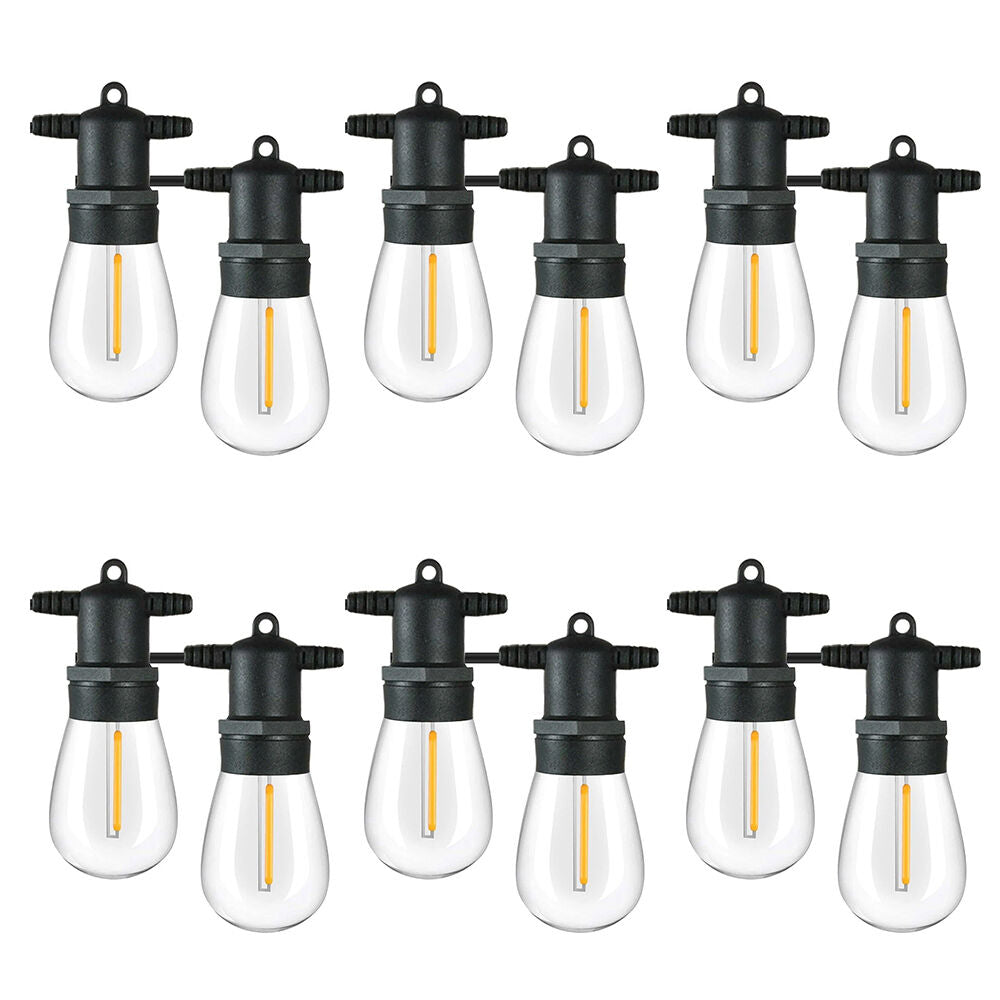 6x 2pc Lumifx Replacement Bulbs For Festoon Lights 24V Pack - Warm White