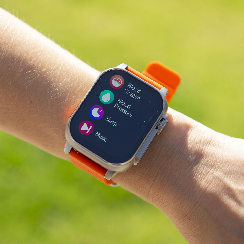 Fitsmart Elite Android/IOS Bluetooth XL Smartwatch - Orange