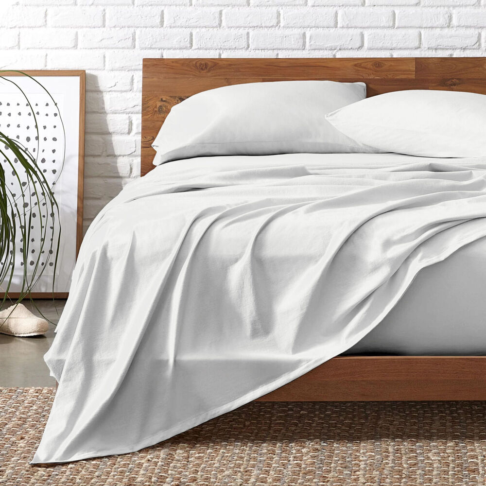 3pc Royal Comfort Signature Bamboo Cotton Bed Sheet Set White