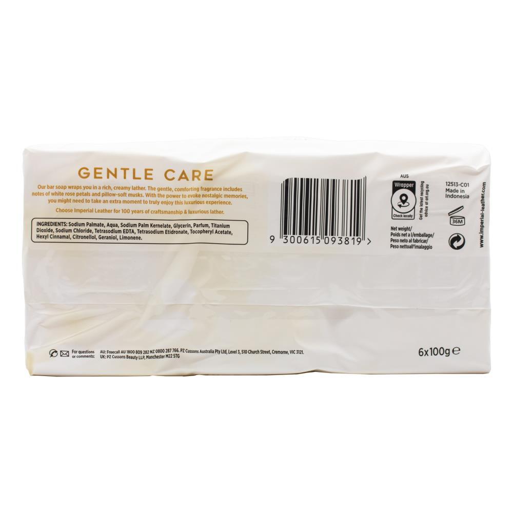 36pc Imperial Leather 100g Soap Bars White Gentle Care