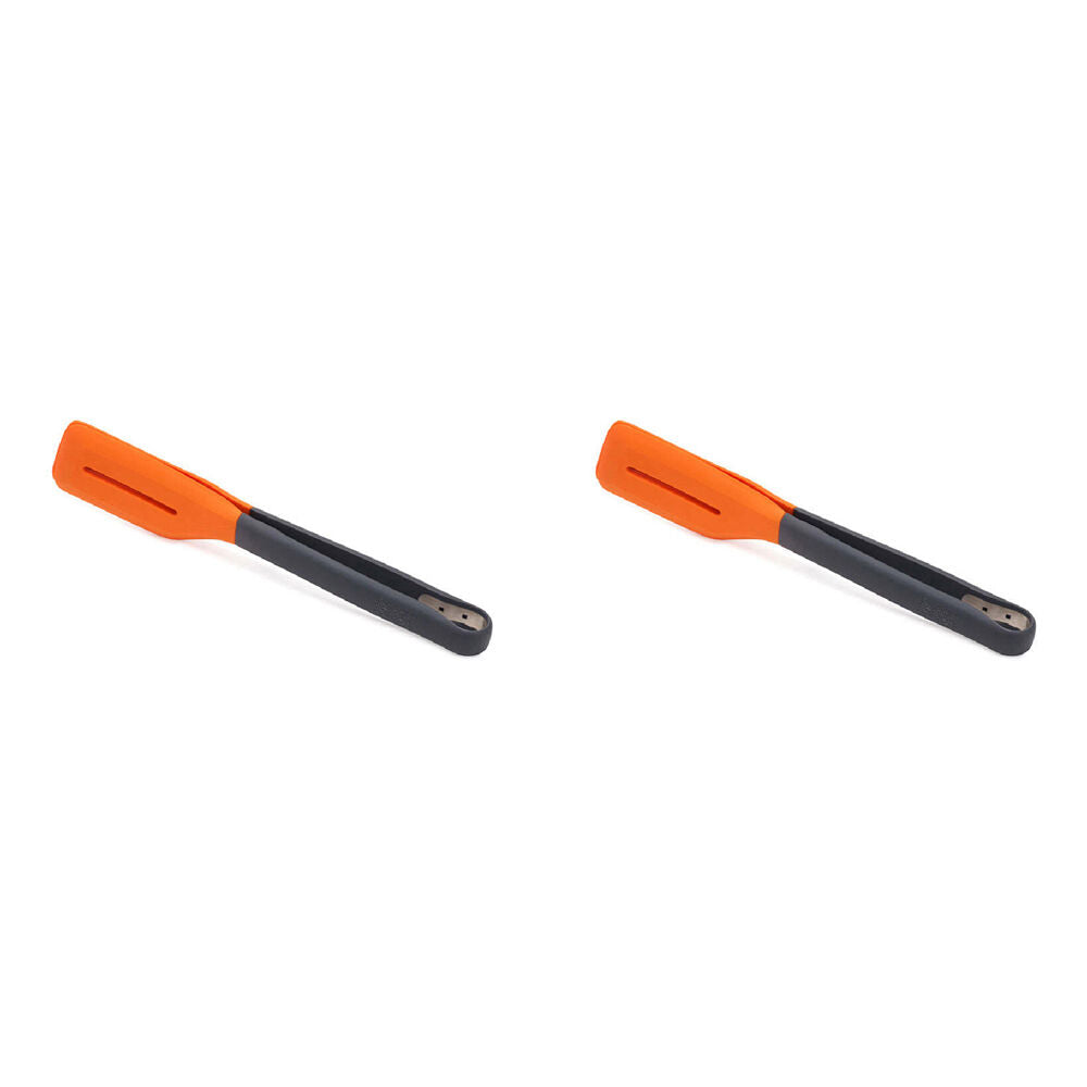2PK Joseph & Joseph Silicone Turner Tongs - Grey/Orange