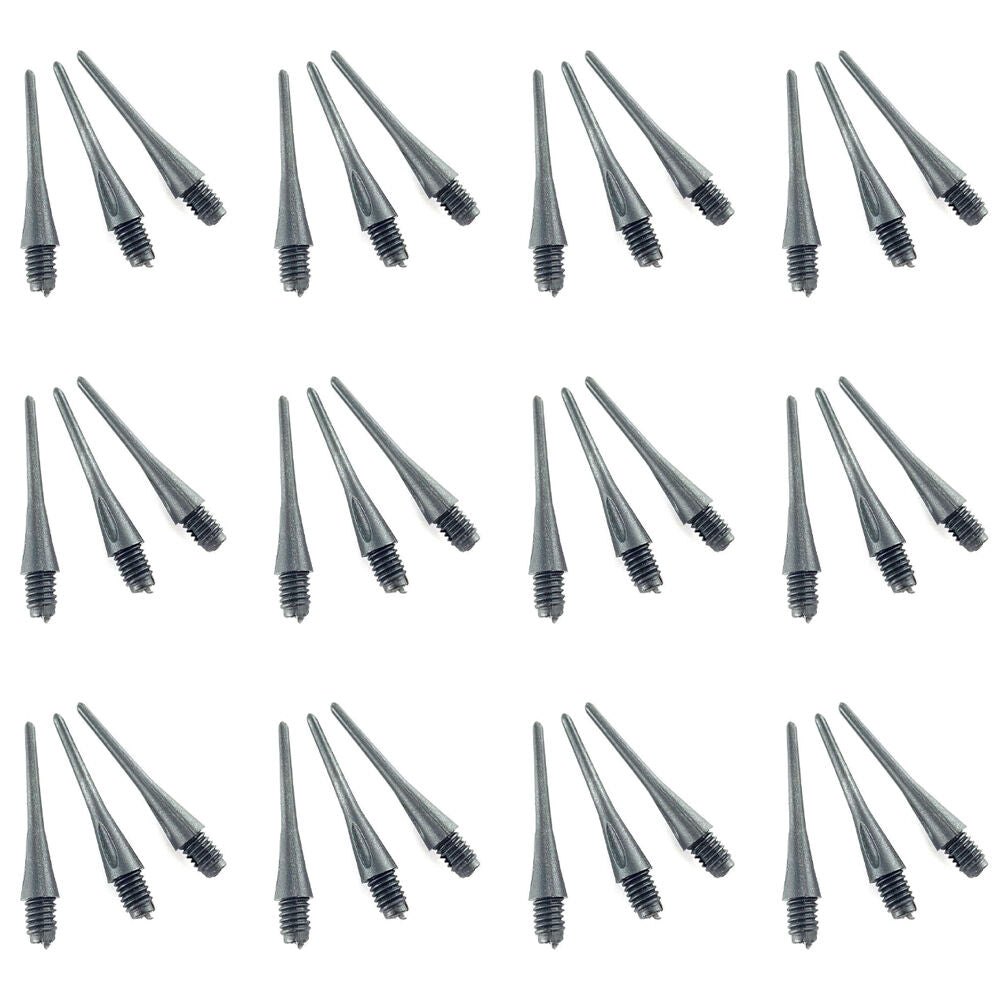36pc Formula Sports Soft Tip Darts Screw in Point - Black