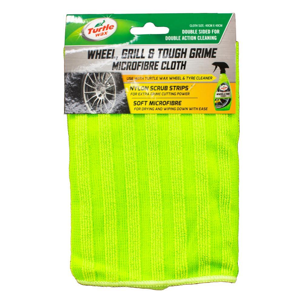 24PK Turtle Wax Wheel Grill & Tough Grime Microfibre Cloth - Green