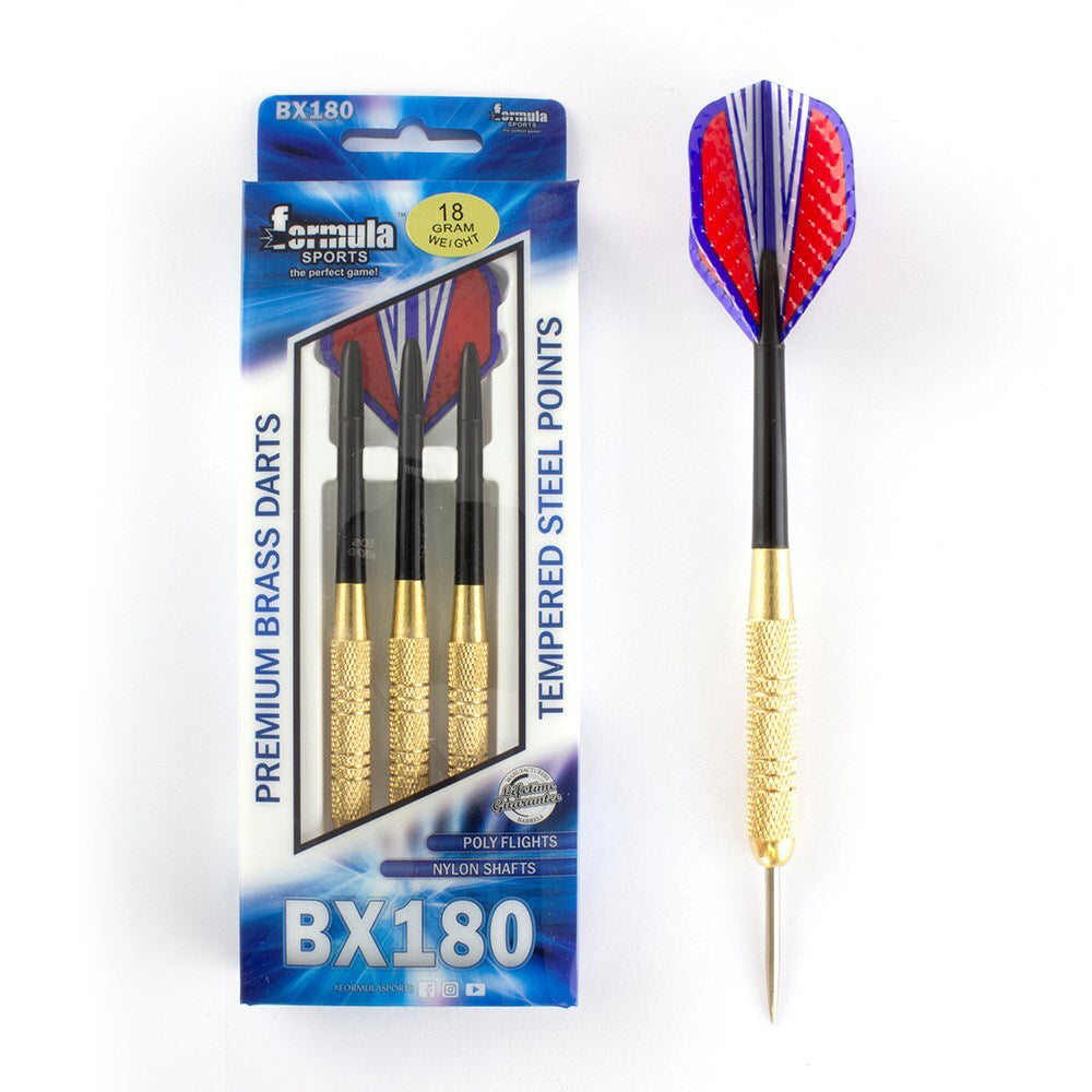 2x 12pc Formula Sports BX180 Premium 21g Brass Darts Steel Tip