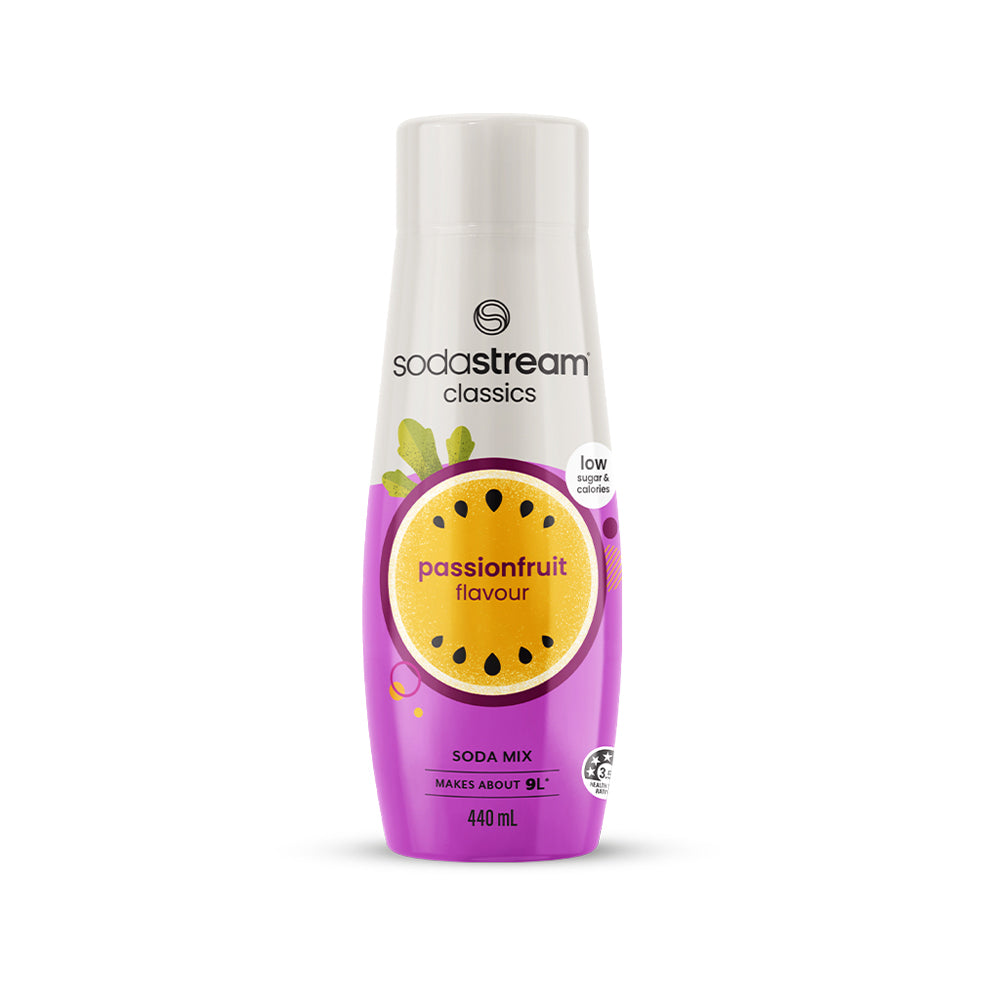 3PK SodaStream Classics Fruits Soda Mix Passionfruit 440ml