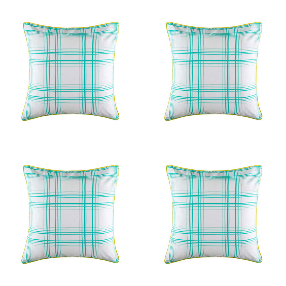 4PK Kas Australia Maleko Euro Throw Pillowcase 65x65cm - Multicoloured