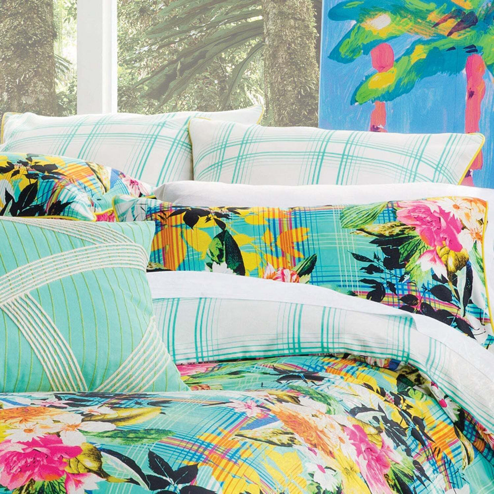 4PK Kas Australia Maleko Euro Throw Pillowcase 65x65cm - Multicoloured