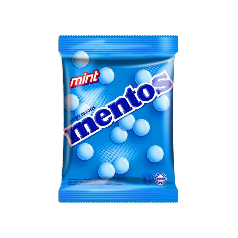 20PK Mentos Mint Flavor Classic Chewy Dragees Candy 135g Bag
