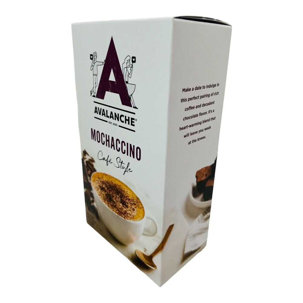 12x 10pc Avalanche Mochaccino Cafe Style Instant Coffee 160g Powdered Drink