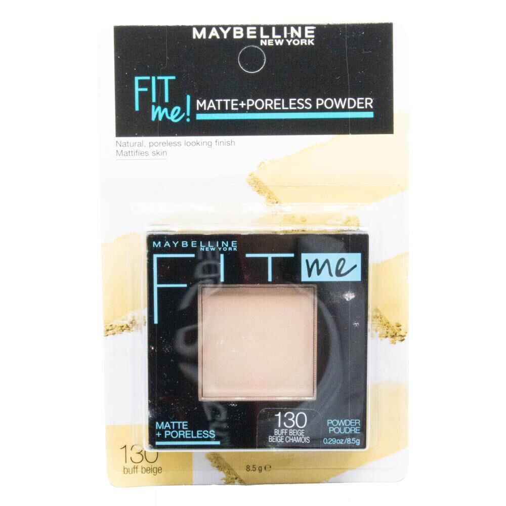 3PK Maybelline Fit Me Matte Poreless Compact Powder 8.5g Buff Beige 130