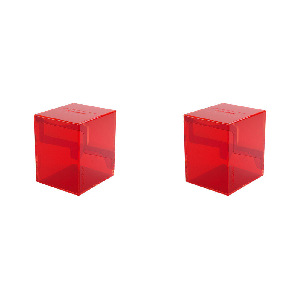 2PK Gamegenic Bastion 100+ Card Deck Box Organiser XL - Red