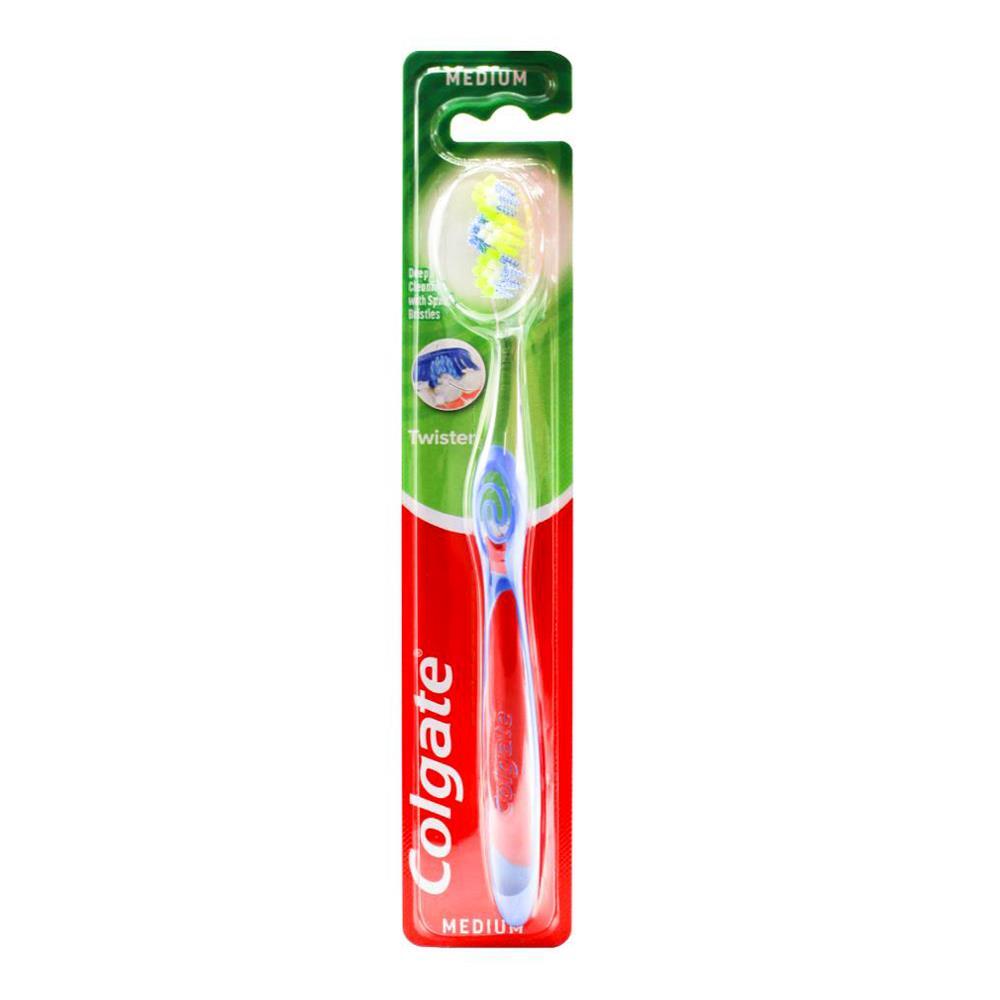 16PK Colgate Toothbrush Deep Cleaning Twister Medium Bristles Dental Care