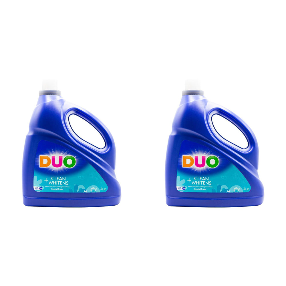 2PK Duo Liquid Laundry Detergent Concentrated Cleans & Whitens 4L