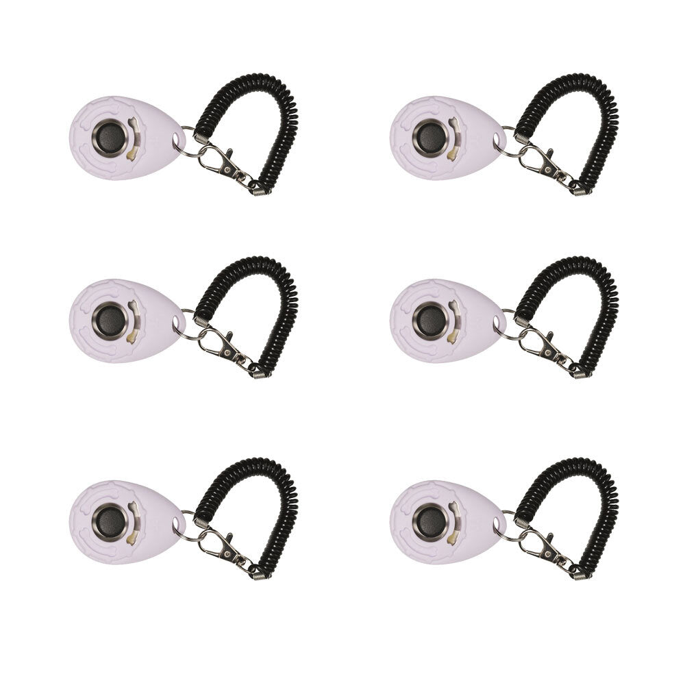 6PK M-Pets Click Training Tool Dog/Puppy Cat/Kitten Pet Exercise Fetch w/Wrist Strap