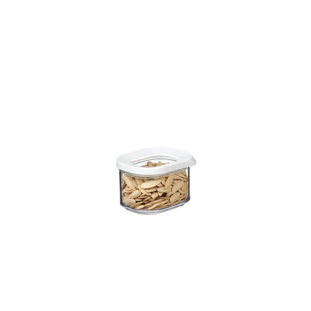 2x Mepal Modula Mini Food Storage Box w/ Lid 175ml/6oz - White