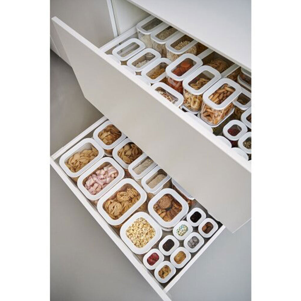 2x Mepal Modula Mini Food Storage Box w/ Lid 175ml/6oz - White