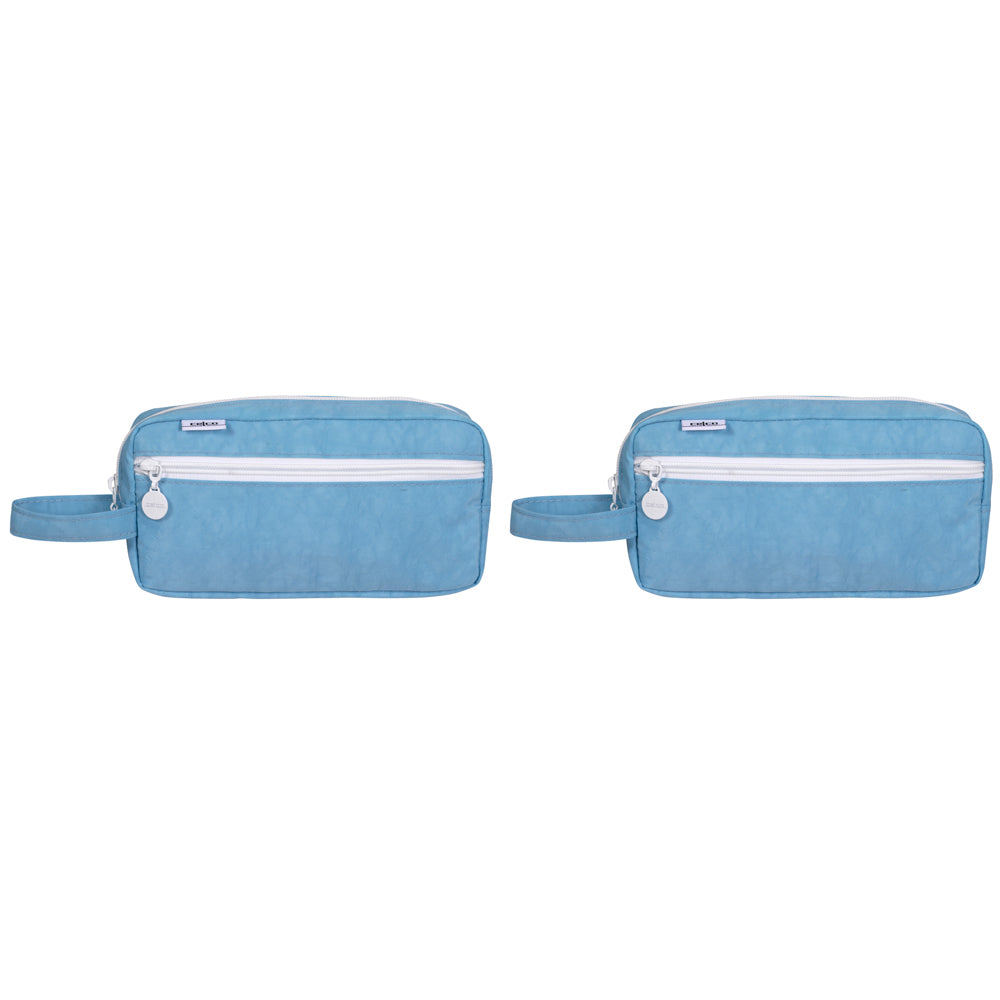 2PK Celco Pencil Case Functional and Stylish Pastel Blue
