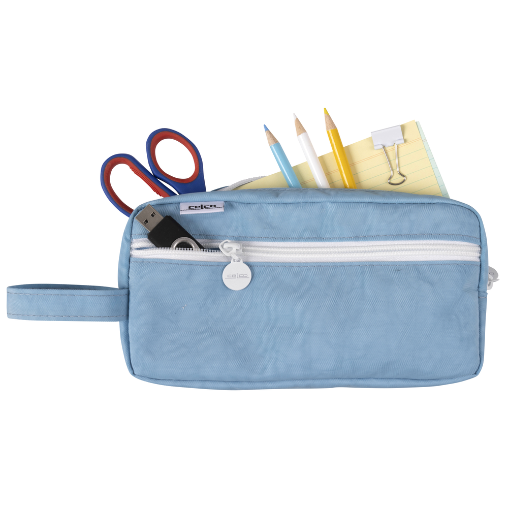 2PK Celco Pencil Case Functional and Stylish Pastel Blue