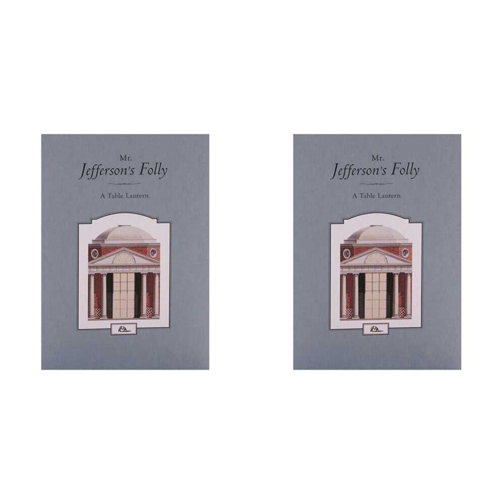 2PK Christian Lacroix AW Paper Table Lantern #2 Mr Jeffersons Folly 21cm