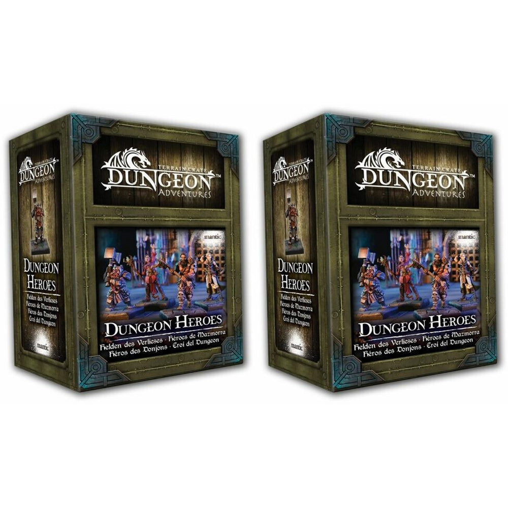 2PK 4pc Mantic Games Terrain Crate Dungeon Adventures Heroes TTRPG Figures
