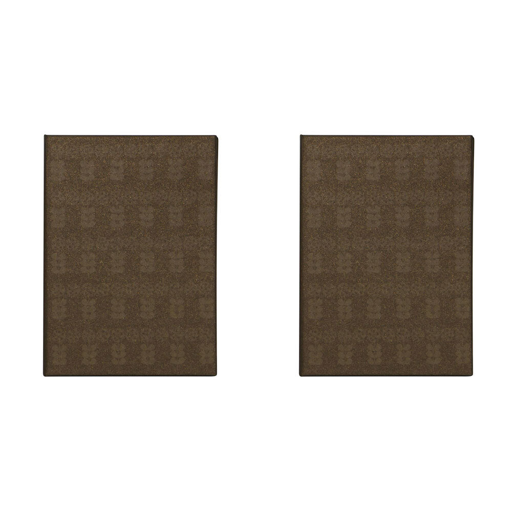 2PK Lantern Studios Portrait 6x4" Bi Photo Frame - Stripe Flower Chocolate