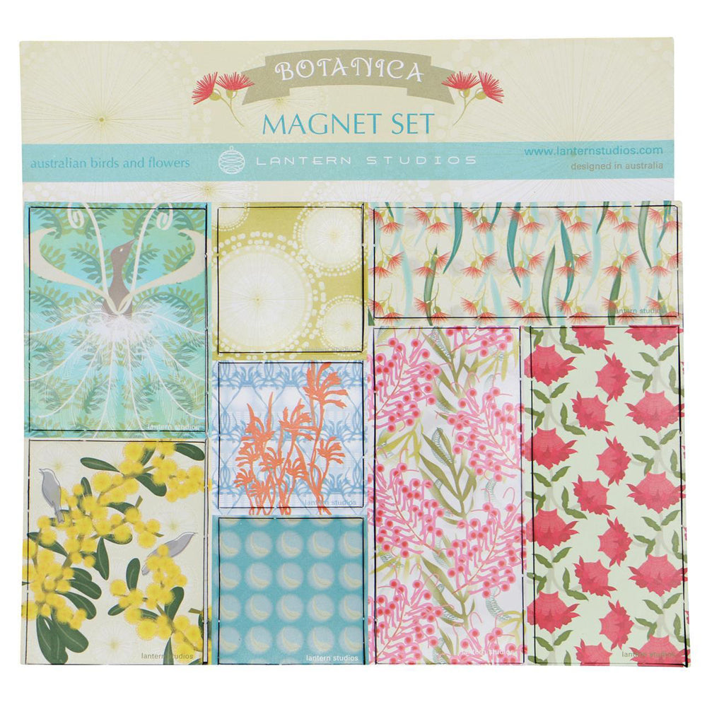 2PK Lantern Studios Botanica Australian Birds/Flowers Magnets Single Pack