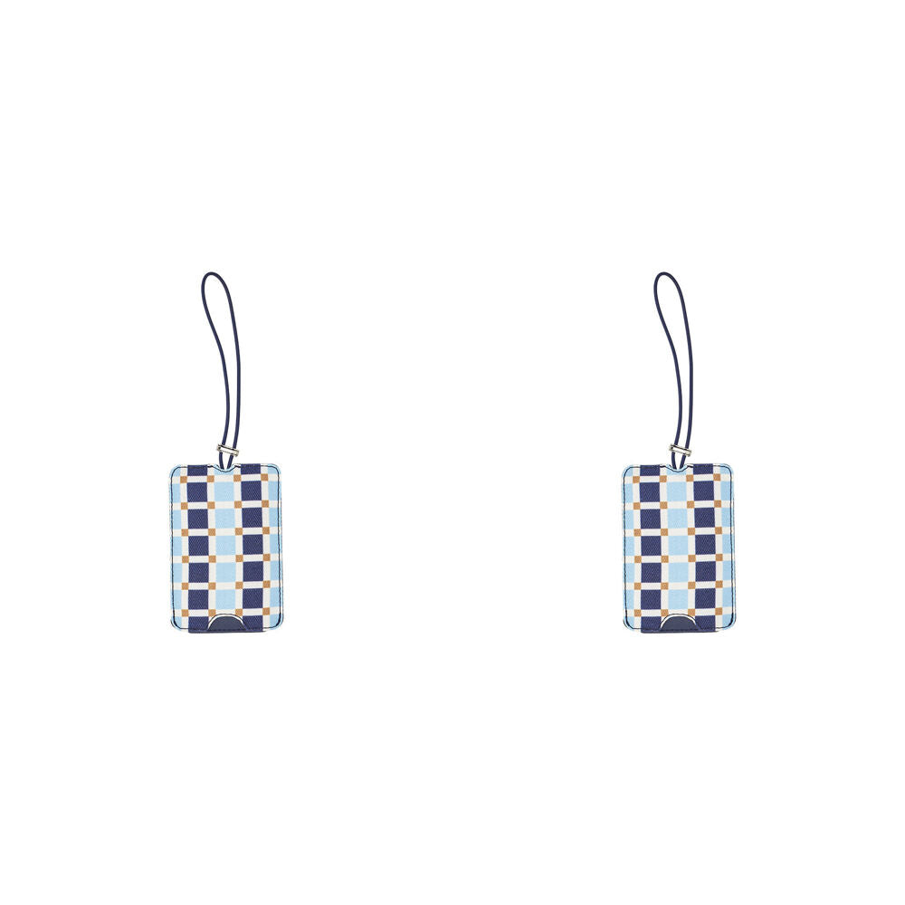 2PK Annabel Trends Check Luggage Tag Suitcase Identifier 11cm