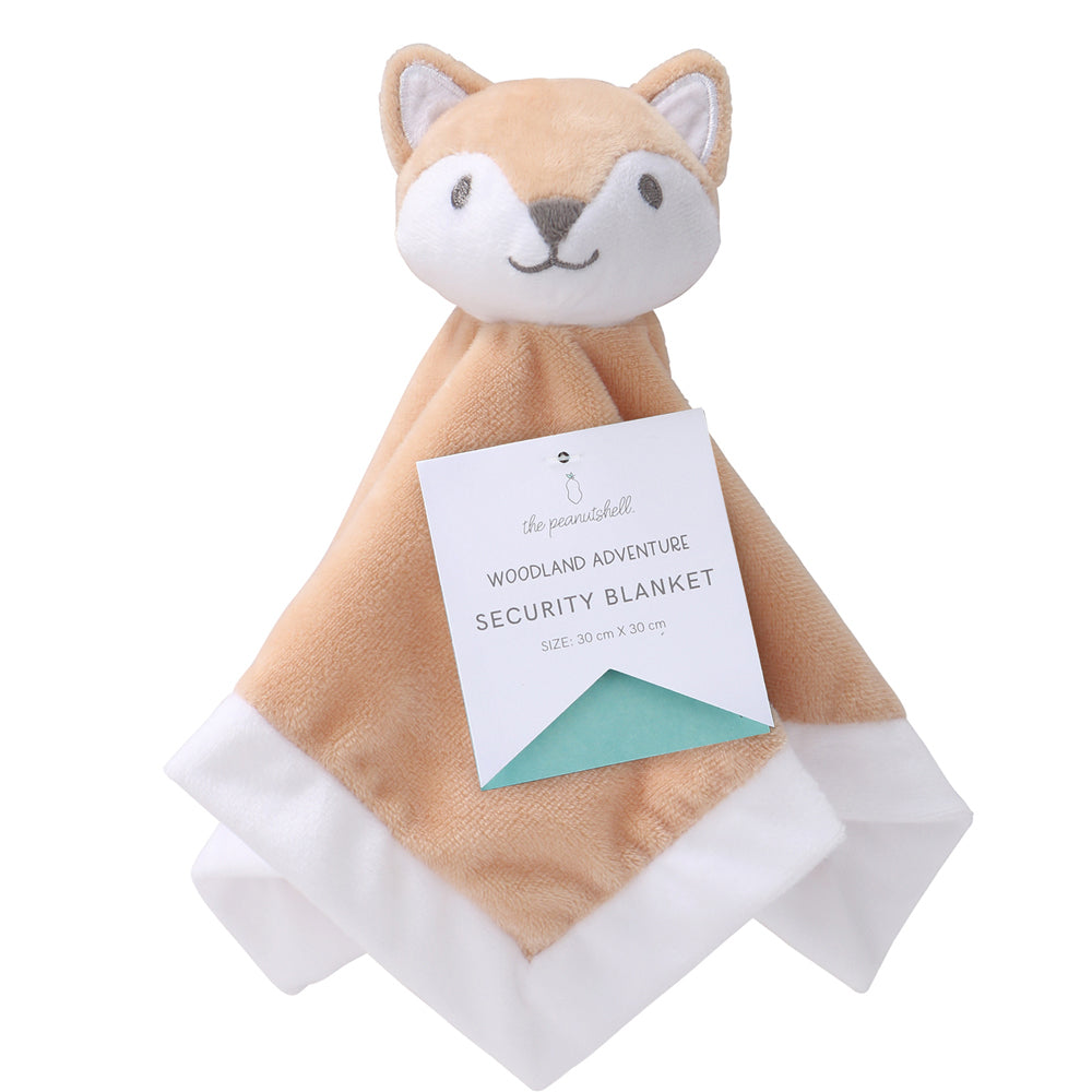 3PK The Peanutshell Woodland Adventure Fox Security Blanket 0M+
