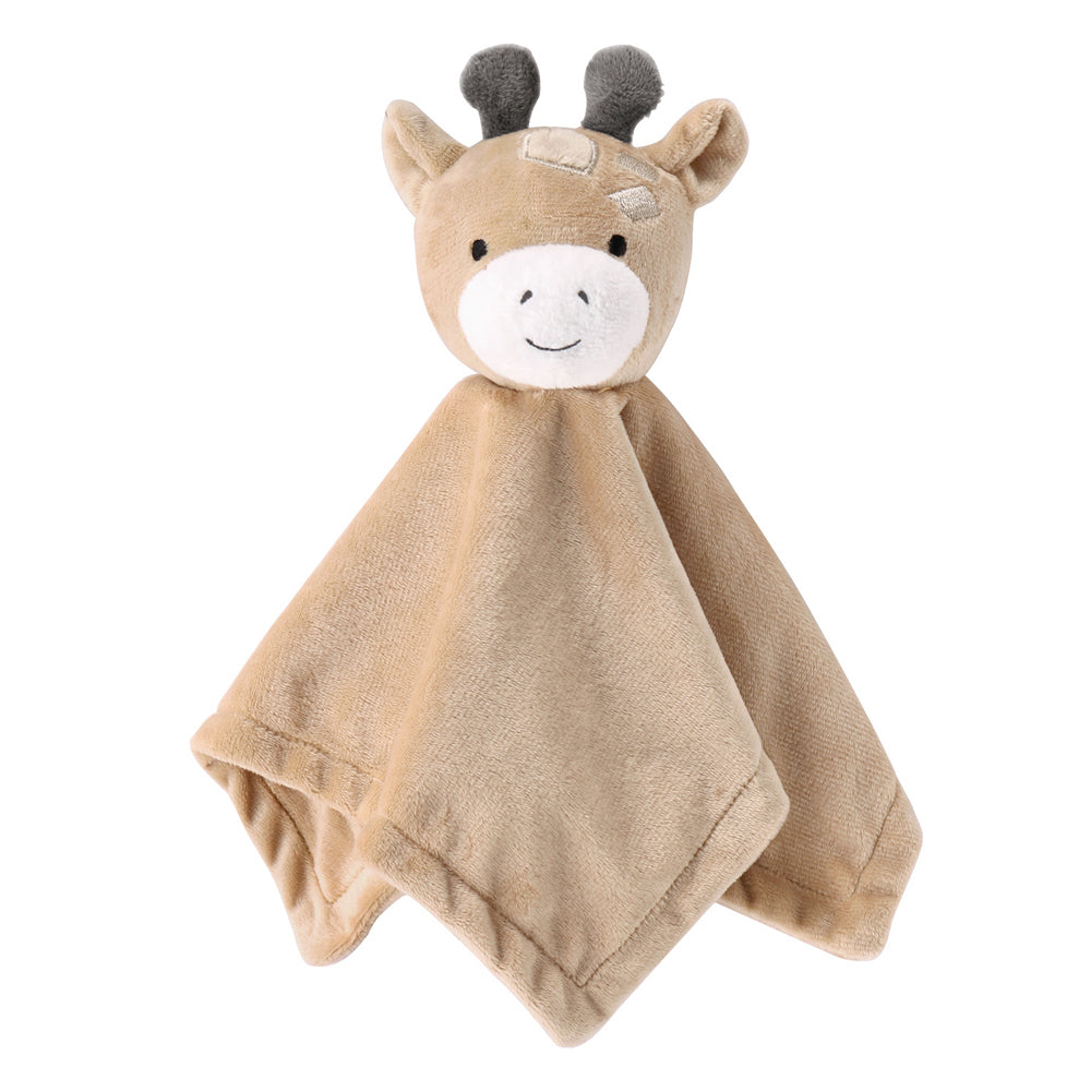 2PK The Peanutshell Madagascar Giraffe Security Blanket Baby Nursery Decor
