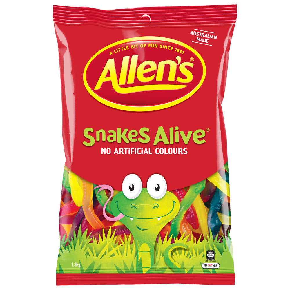2PK Allen's 1.3kg Snakes Alive Lolly Bag