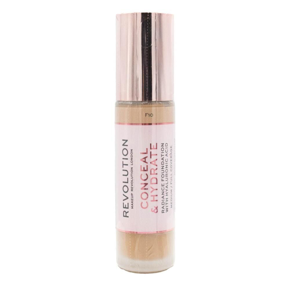 3PK Revolution Conceal & Glow Liquid Foundation 23ml Makeup Cosmetics F10