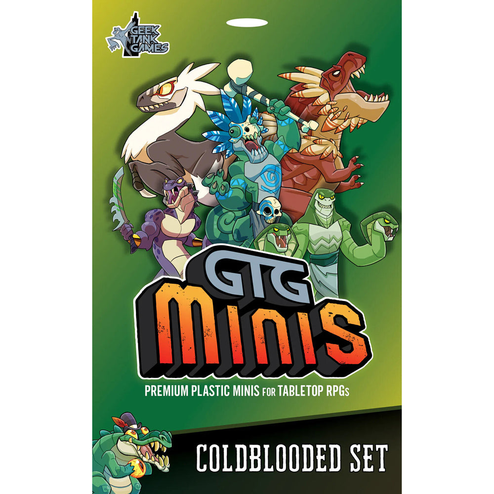 2PK GTG Minis Coldblooded Set Plastic Minis For Tabletop RPG