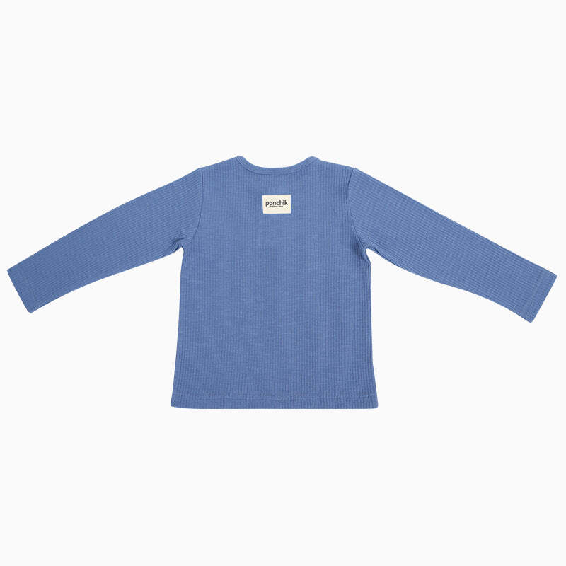 Ponchik Baby/Toddler Cotton Henley T-Shirt Ribbon Rib - Size 2 yr