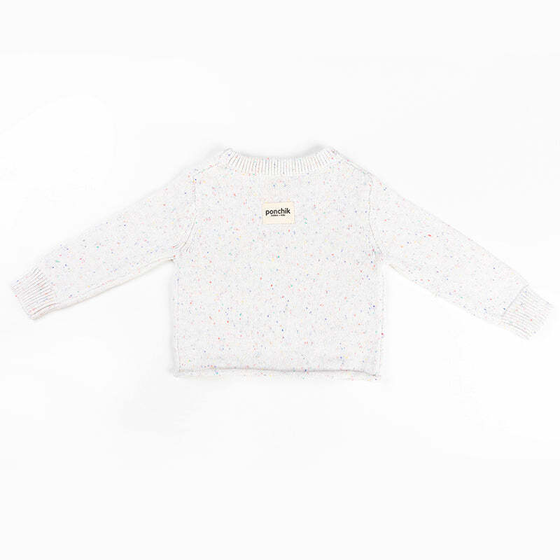 Ponchik Baby/Toddler Cotton Jumper Stardust Speckle Knit - Size 2 yr