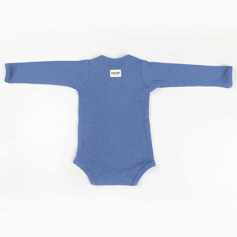 Ponchik Baby/Toddler Cotton Bodysuit Ribbon Rib - Size 12-18m