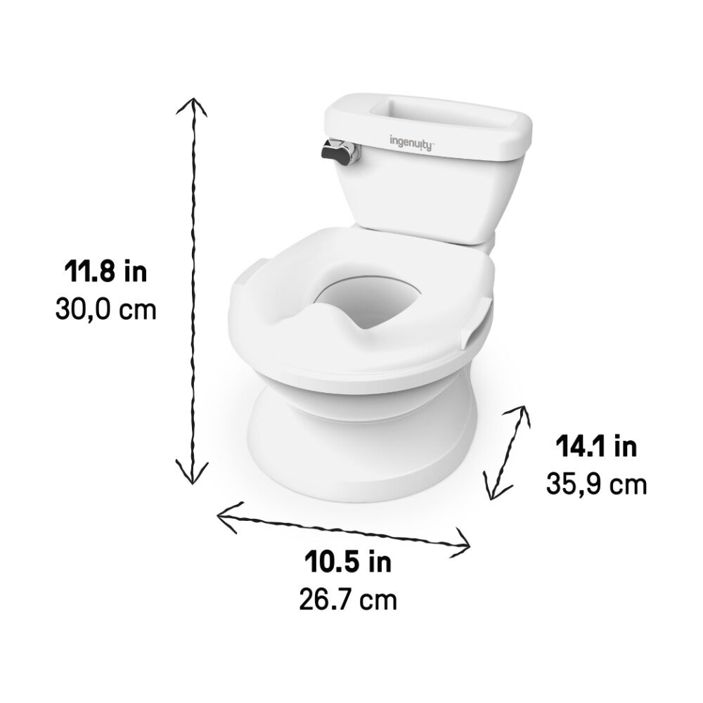 Ingenuity My Size Potty Pro Toddler Toilet Training 18m+ White