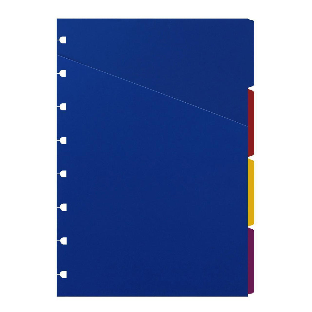 3x 4pc Filofax A5 Notebook Colour Indicies Divider Tab