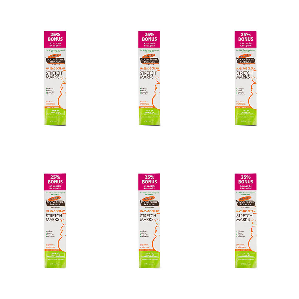 6PK Palmers 156G Massage Cream For Stretch Marks Cocoa Butter Formula