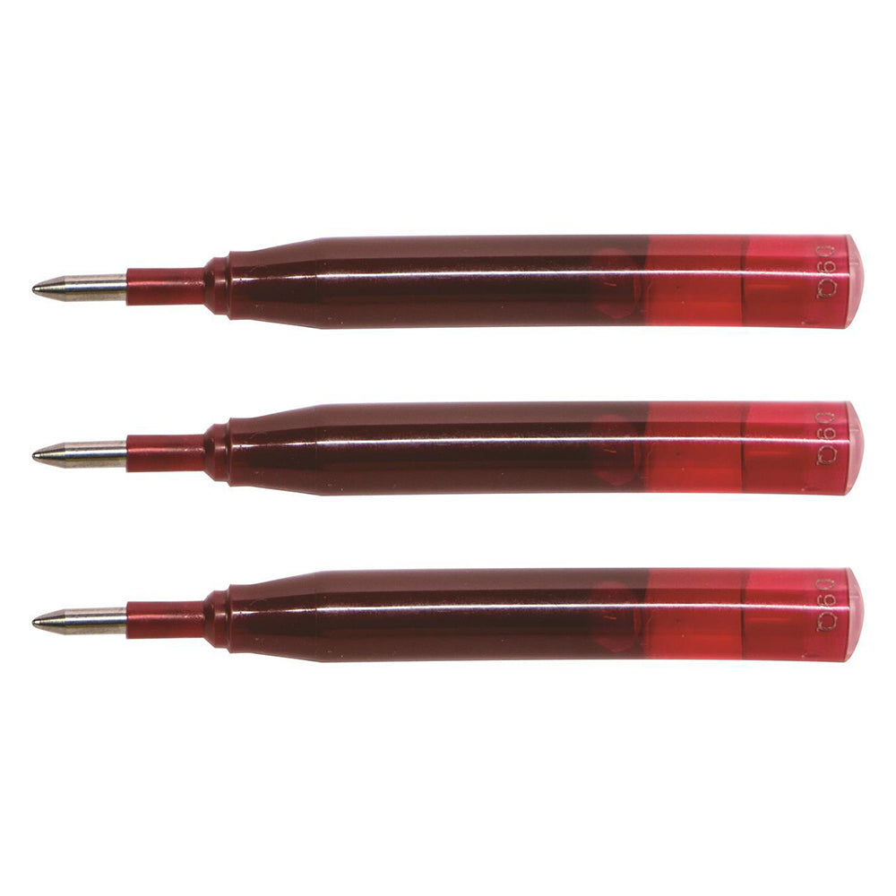 3PK Sheaffer Ion Refill for Gel Ink Roller Ball Pen Cartridge Red