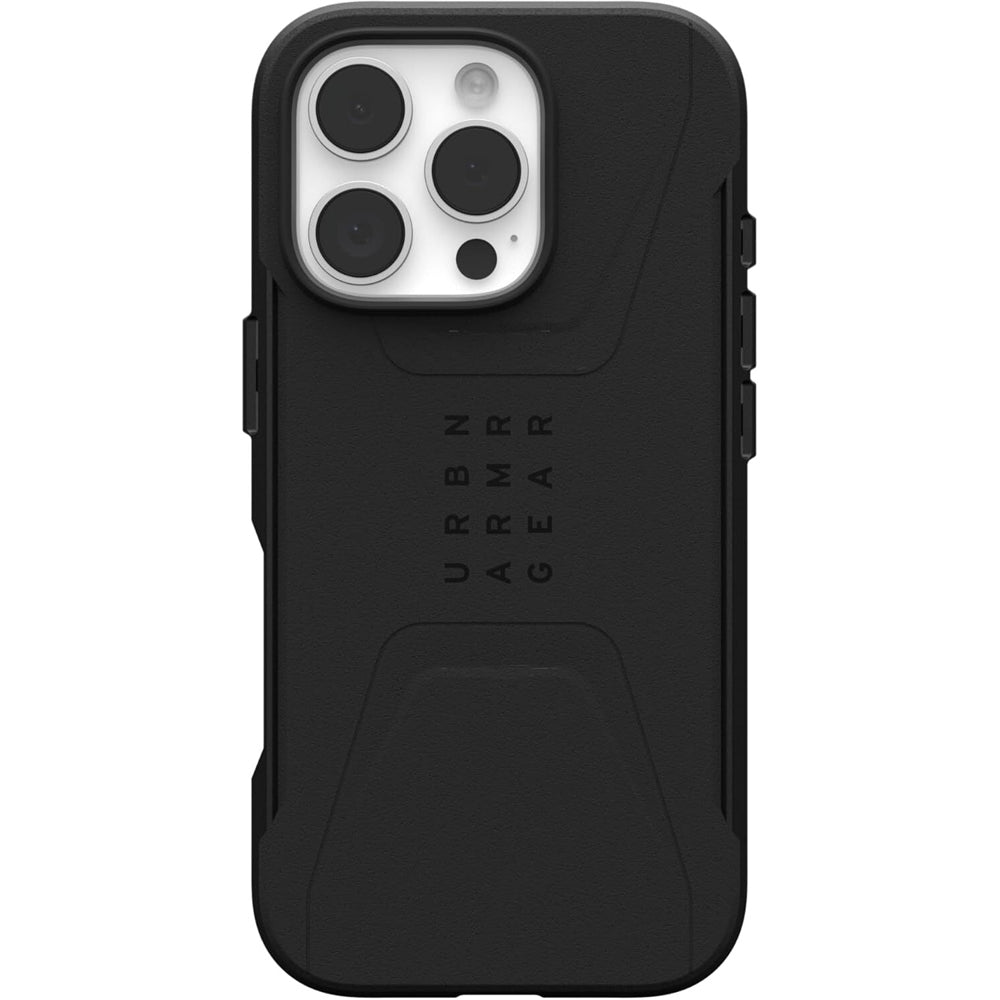 Urban Armour Gear Civilian MagSafe Case For iPhone 16 Pro Black