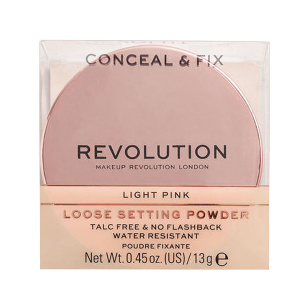 3PK Revolution 13g Setting Finishing Loose Powder Light Pink Face Makeup